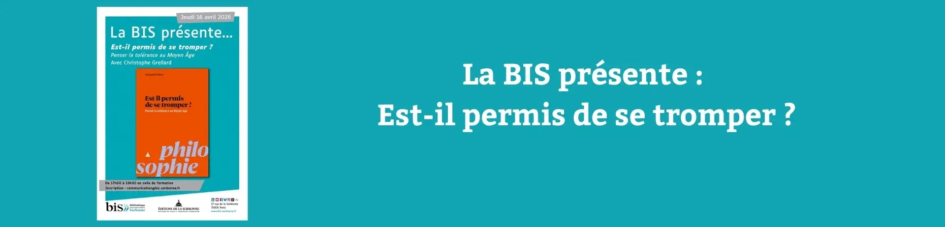 La BIS présente : Est-il permis de se tromper ?